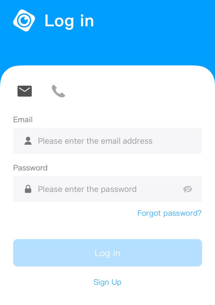 DMSS App Login Screen