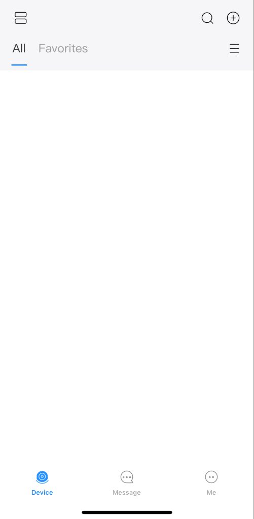 DMSS App Device Tab