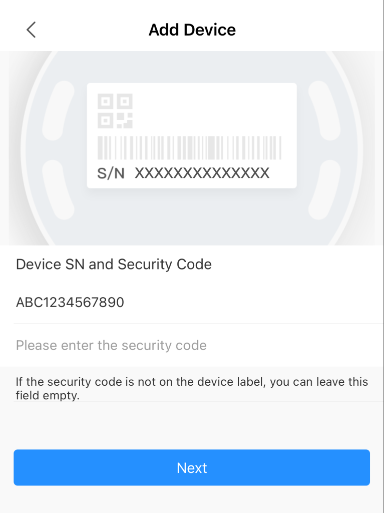 Confirm Device Information in DMSS App